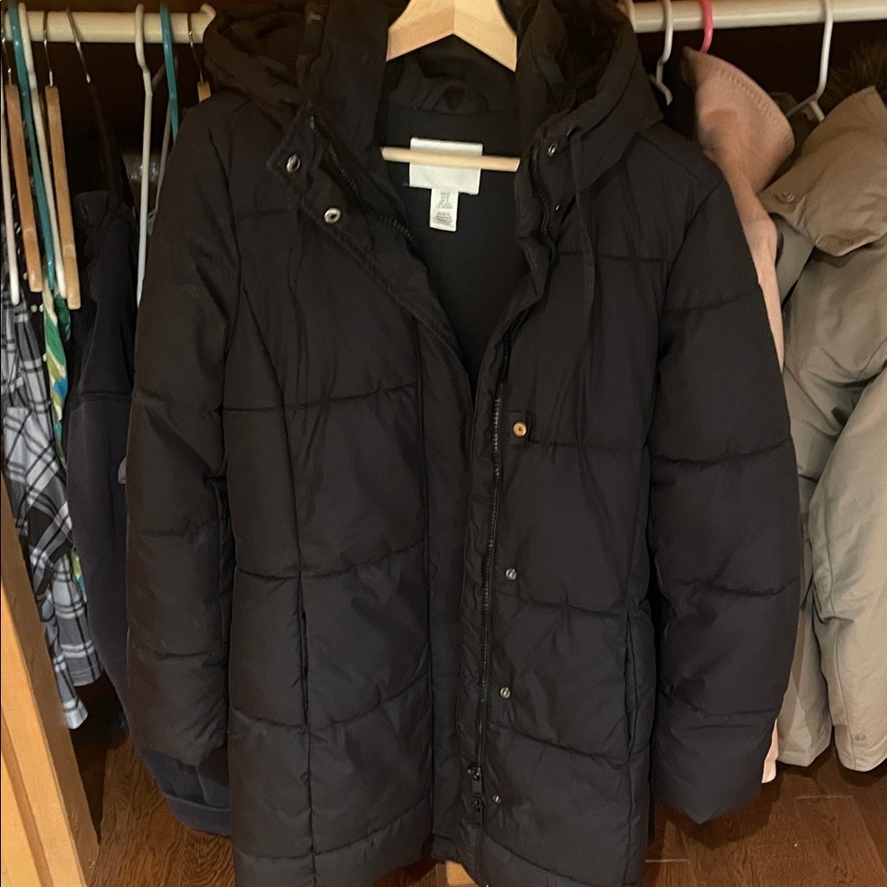 H&M Classic Black Puffer Coat